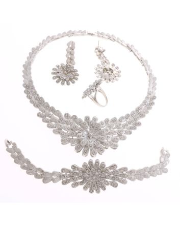 Silver Plated Necklace Set