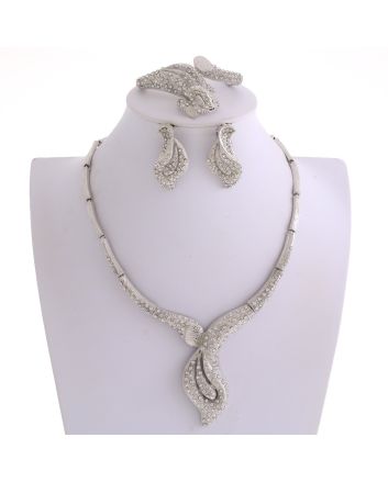 Silver Plated Necklace Set