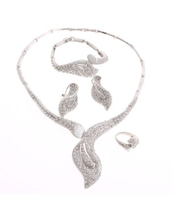 Silver Plated Necklace Set