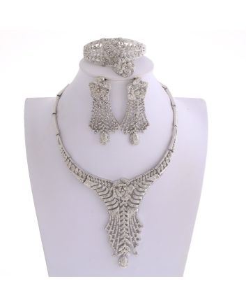 Silver Plated Necklace Set
