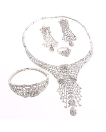 Silver Plated Necklace Set