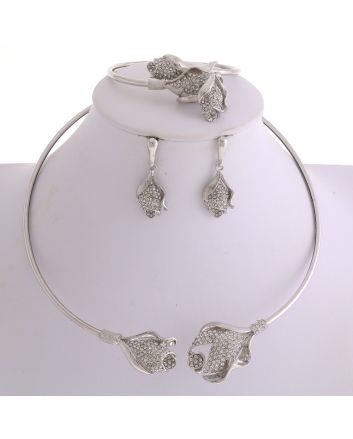 Silver Plated Necklace Set