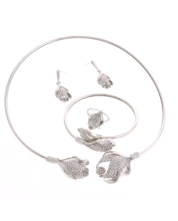 Silver Plated Necklace Set