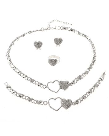 Silver Plated Necklace Set