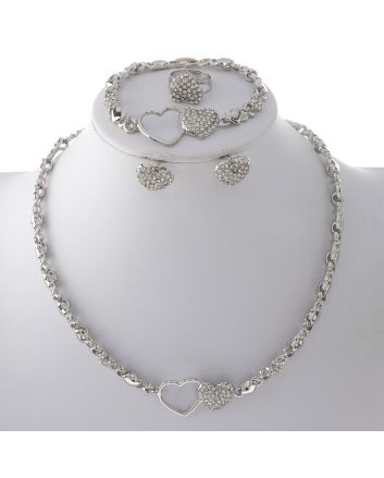 Silver Plated Necklace Set