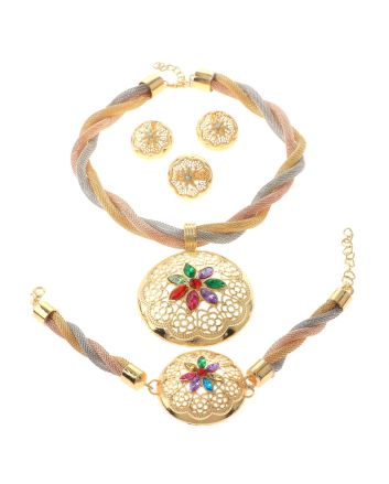 Gold Plated Necklace Set