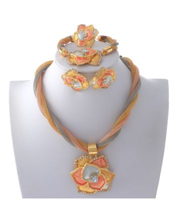 Gold Plated Necklace Set
