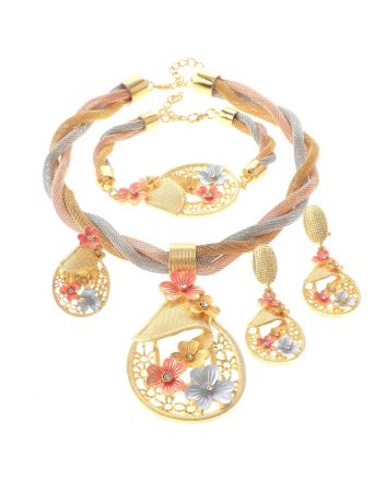 Gold Plated Necklace Set