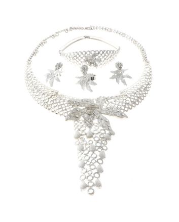Silver Plated Necklace Set