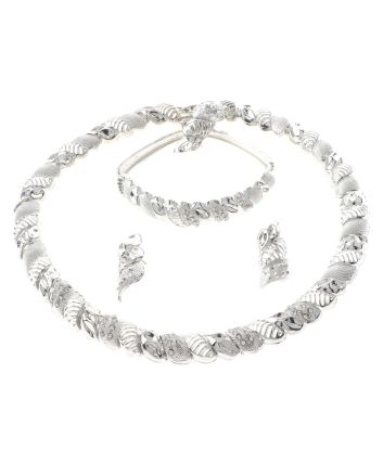 Silver Plated Necklace Set