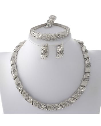 Silver Plated Necklace Set
