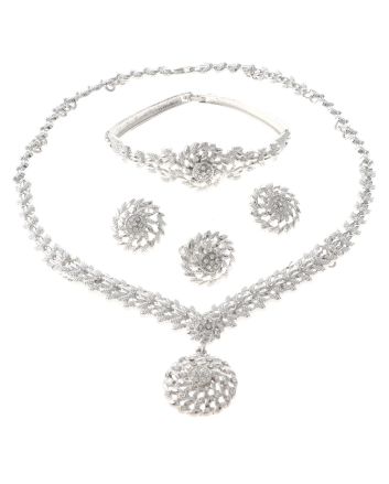 Silver Plated Necklace Set
