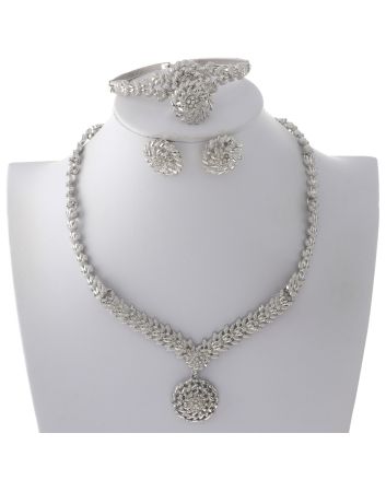 Silver Plated Necklace Set
