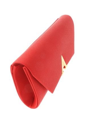 Leatherette Envelope Evening Clutch Bag