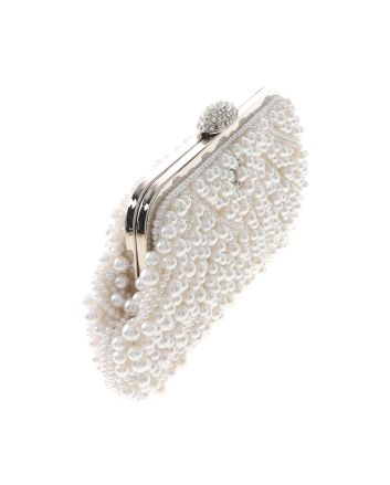 Fashion Pearl Accented Evening Bag