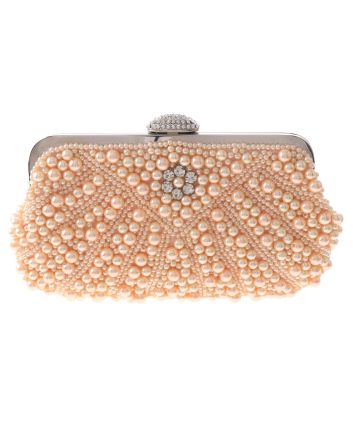 Fashion Pearl Accented Evening Bag