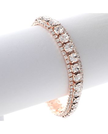 Rhinestone Latch Bracelet