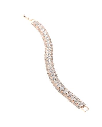 Rhinestone Latch Bracelet