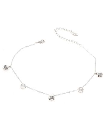 Rhodium Plated Anklet
