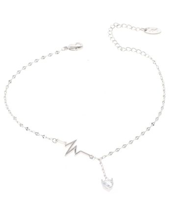Rhodium Plated Anklet