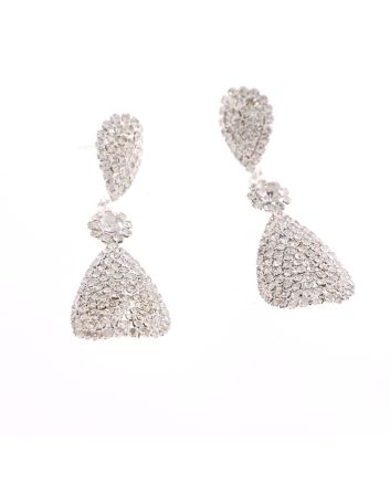 Rhinestone Post Earrings