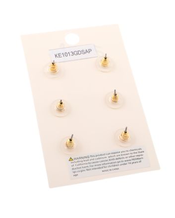6 Pieces Post Earrings Set