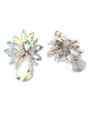Crystal Evening Clip On Earrings