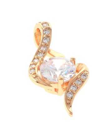 Gold Plated CZ Pendant