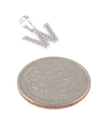 Rhodium  Plated Pendant