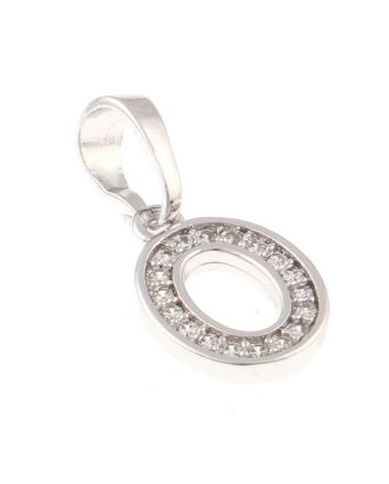 Rhodium  Plated Pendant