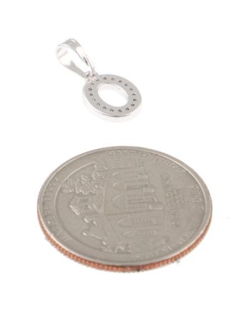 Rhodium  Plated Pendant