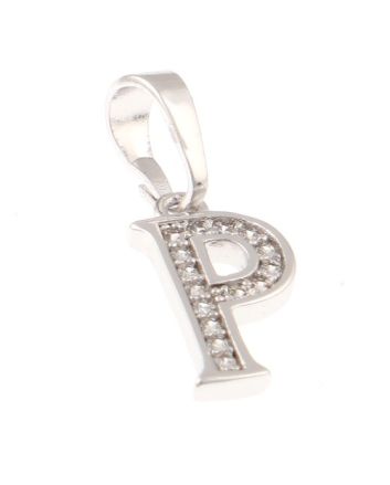 Rhodium  Plated Pendant