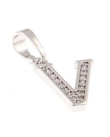 Rhodium  Plated Pendant
