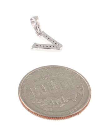 Rhodium  Plated Pendant