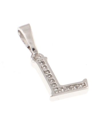 Rhodium  Plated Pendant