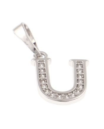 Rhodium  Plated Pendant