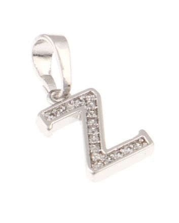 Rhodium  Plated Pendant