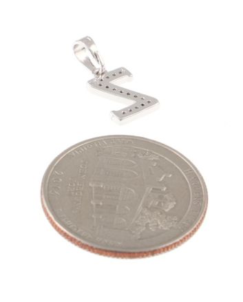 Rhodium  Plated Pendant