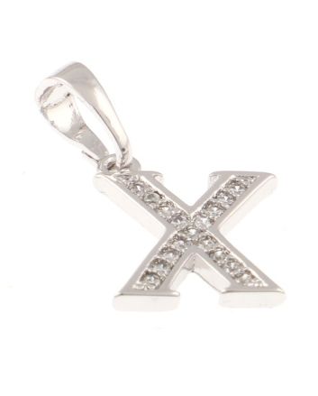 Rhodium  Plated Pendant