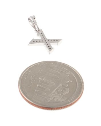 Rhodium  Plated Pendant