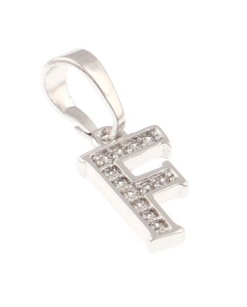 Rhodium  Plated Pendant