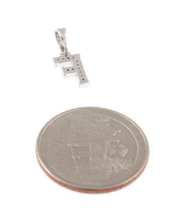 Rhodium  Plated Pendant