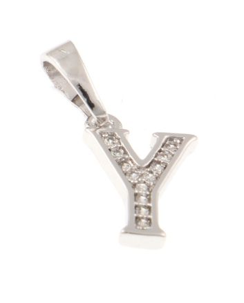 Rhodium  Plated Pendant