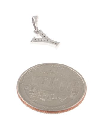 Rhodium  Plated Pendant