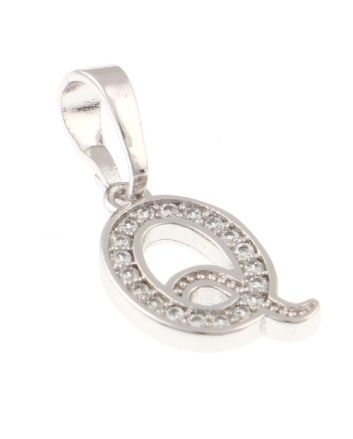 Rhodium  Plated Pendant