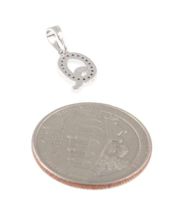 Rhodium  Plated Pendant