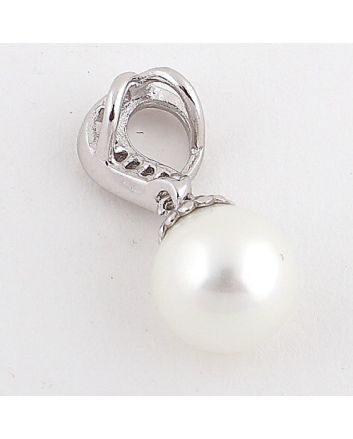 Rhodium  Plated Pendant