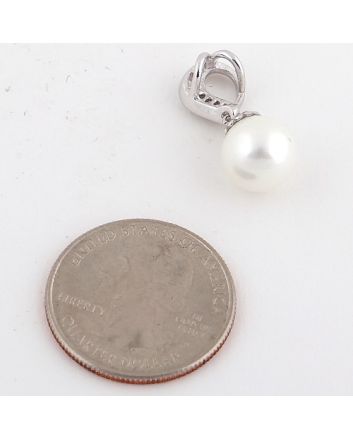 Rhodium  Plated Pendant