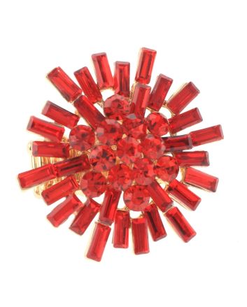 Crystal Stretch Flower Ring
