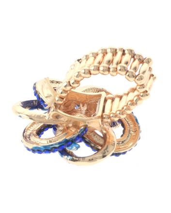 Crystal Stretch Flower Ring